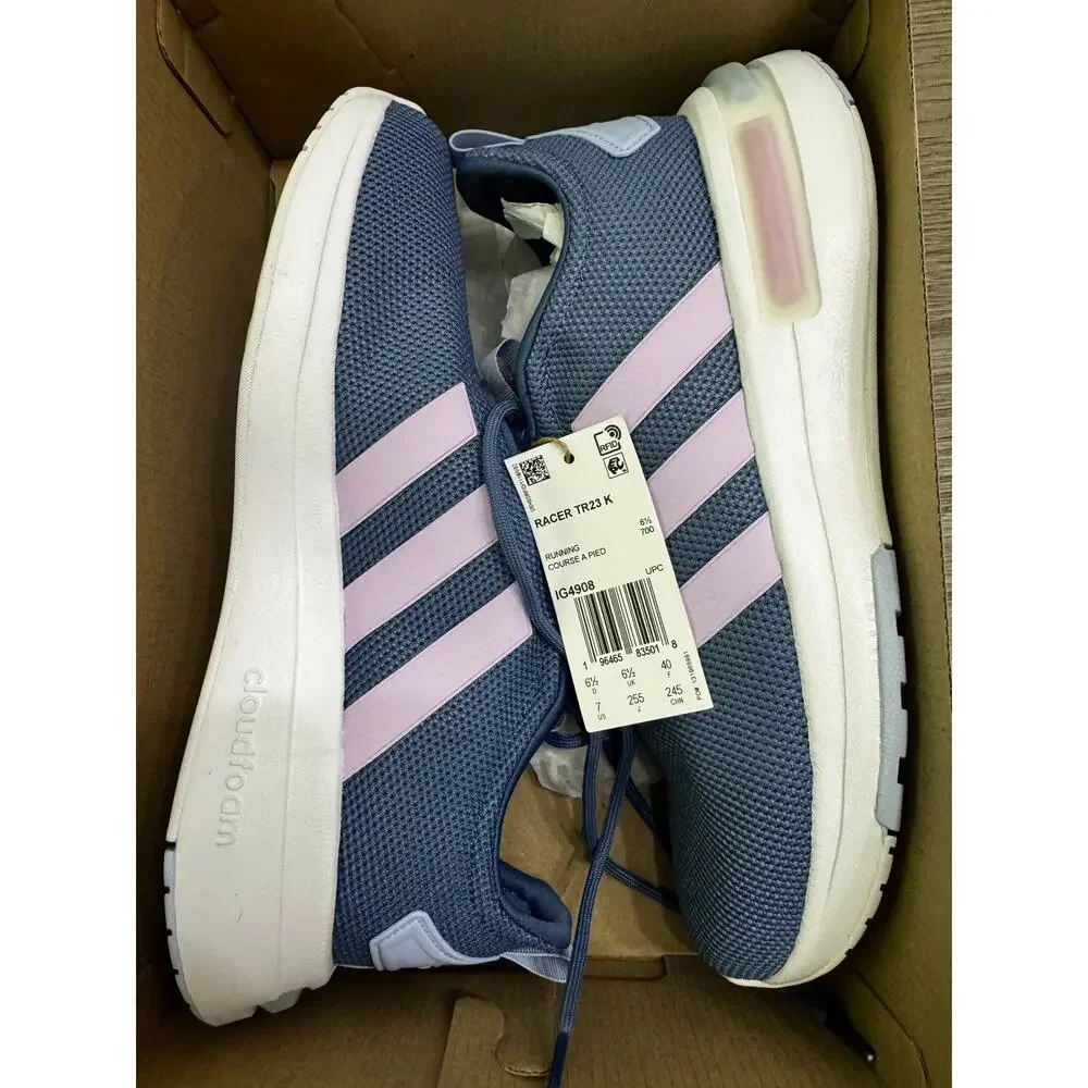adidas Kids' Racer TR23 Youth Size 7 Blue Lilac Running Shoes